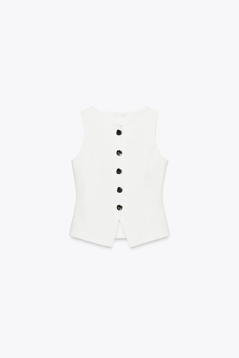 TOP GILET BOUTONS