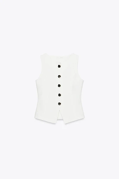 TOP GILET BOUTONS