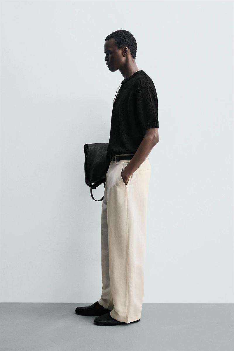 RELAXED FIT KNIT T-SHIRT