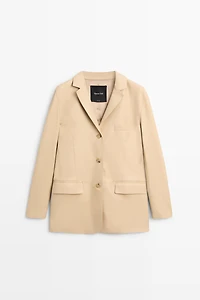 Nappa leather blazer