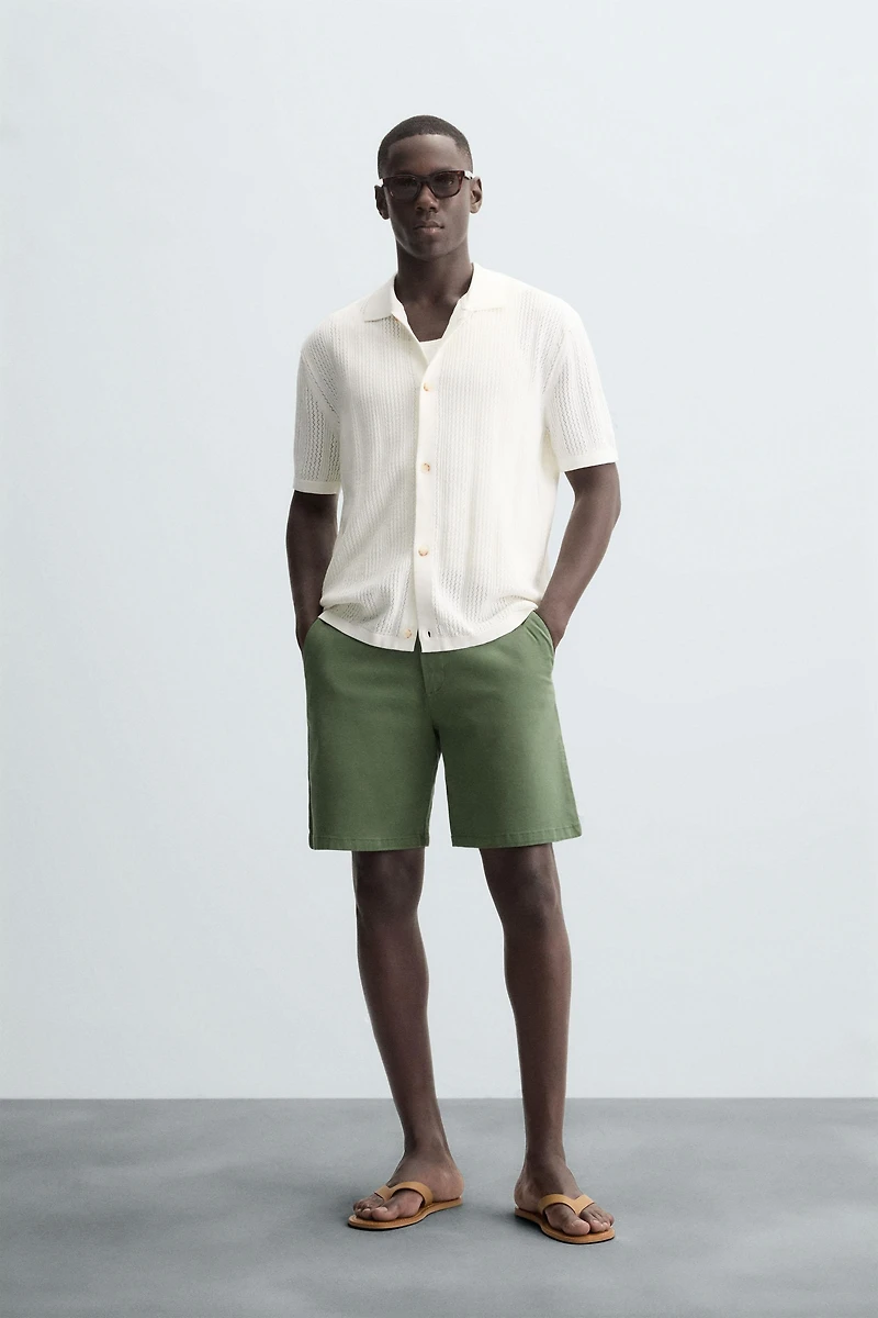 OPEN KNIT SHIRT