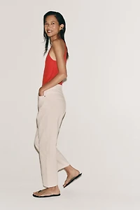 ZW COLLECTION TAPERED MID-RISE JEANS