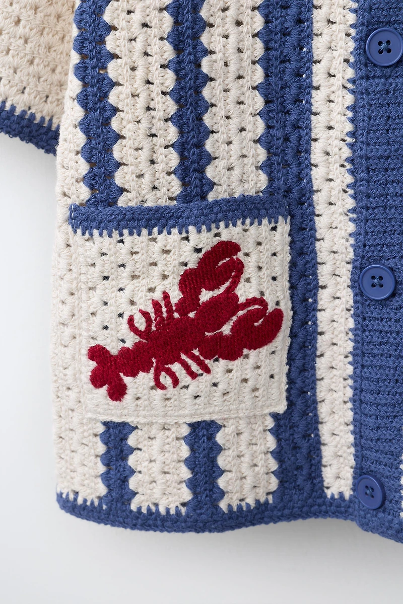 CHEMISE EN MAILLE CROCHET LANGOSTA
