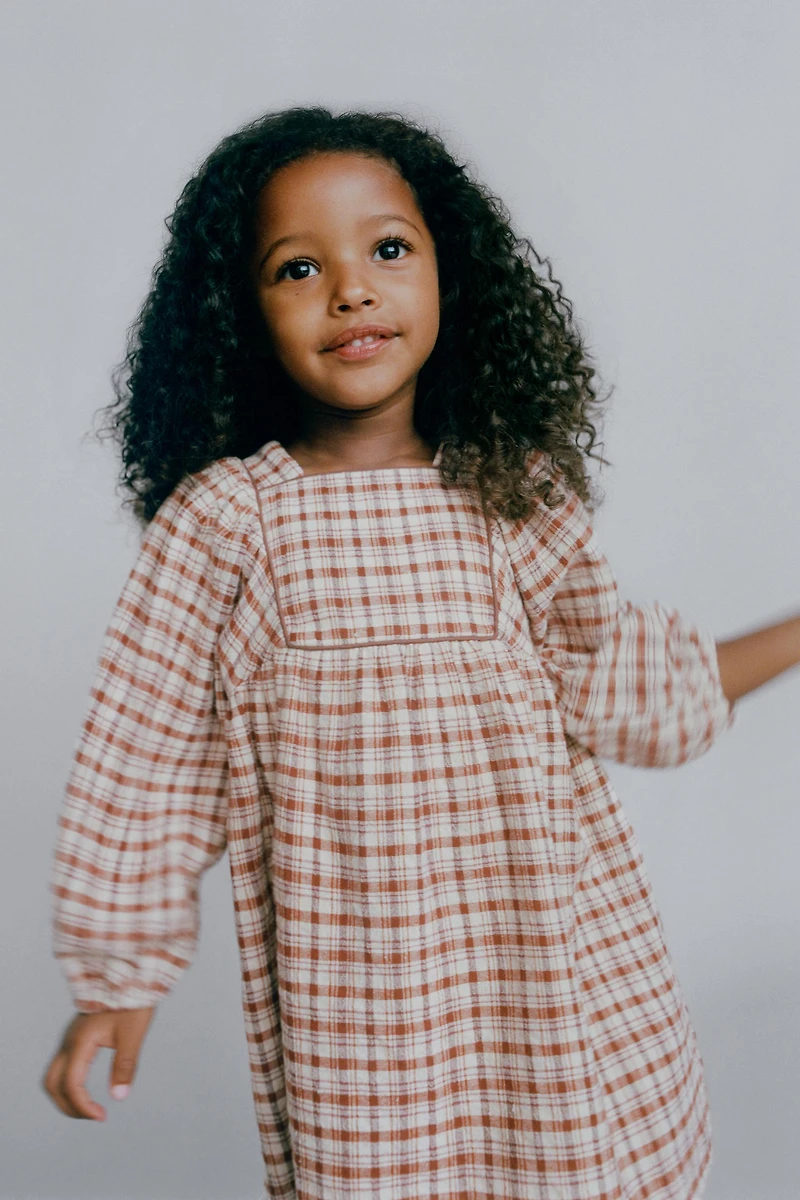 PLAID DRESS