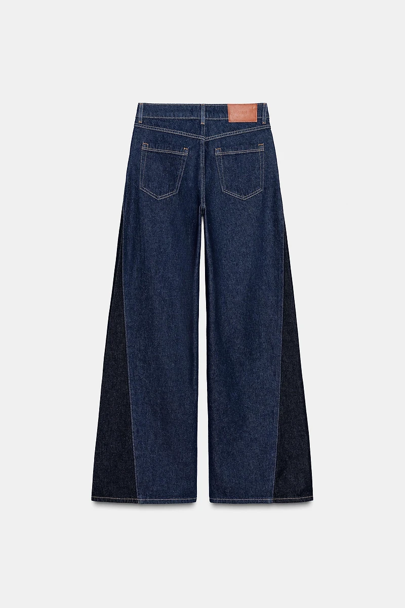 Z1975 COMBINED HIGH RISE WIDE LEG JEANS