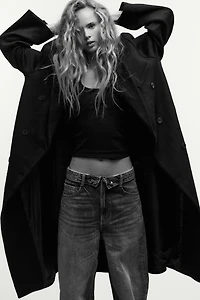 EXTRA LONG WOOL BLEND COAT