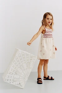 COMBINAISON COURTE EN MAILLE CROCHET ET BRODERIES