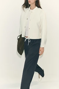 DOUBLE WAIST WIDE LEG PANTS