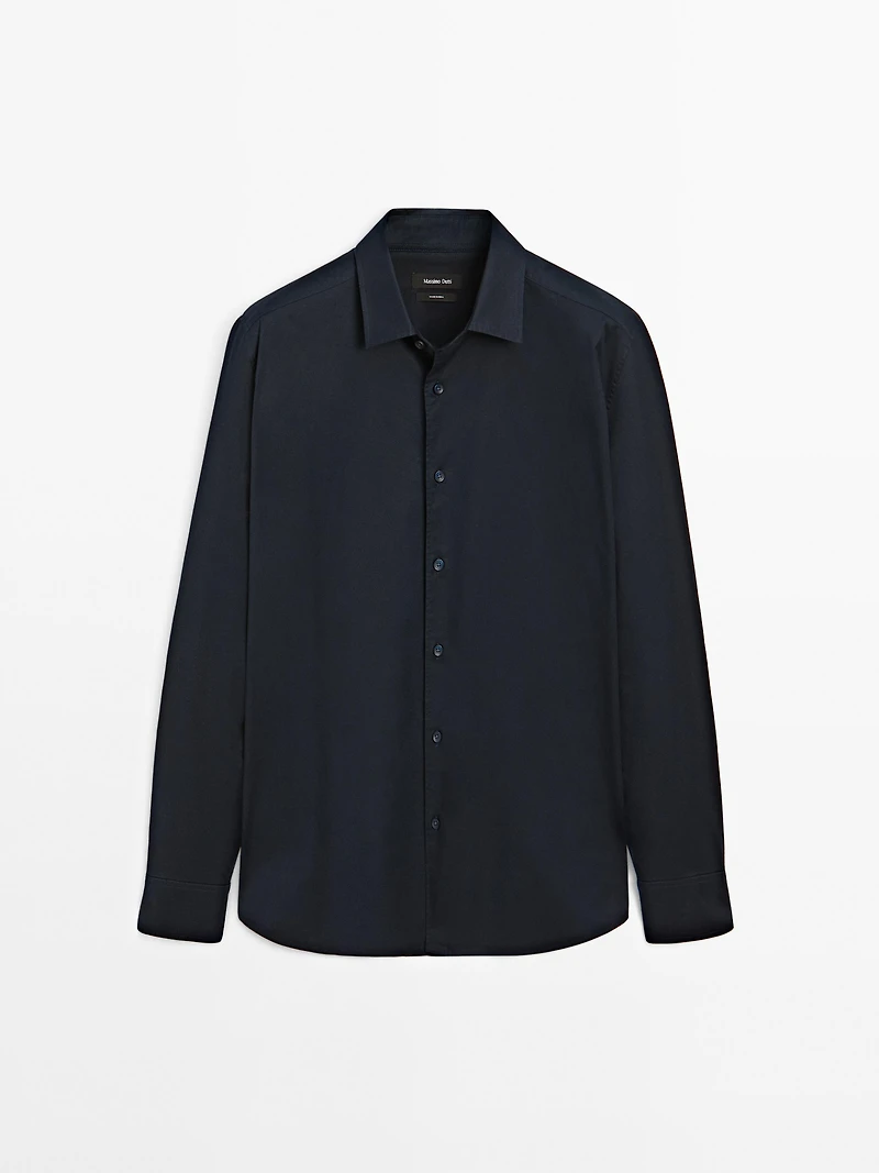 Regular fit stretch shirt