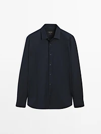 Regular fit stretch shirt
