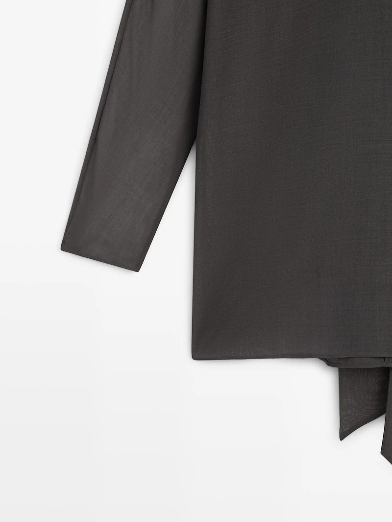 Blouse fluide avec nœud - STUDIO