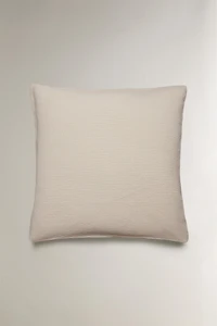 MINI WAFFLE-KNIT COTTON PILLOWCASE