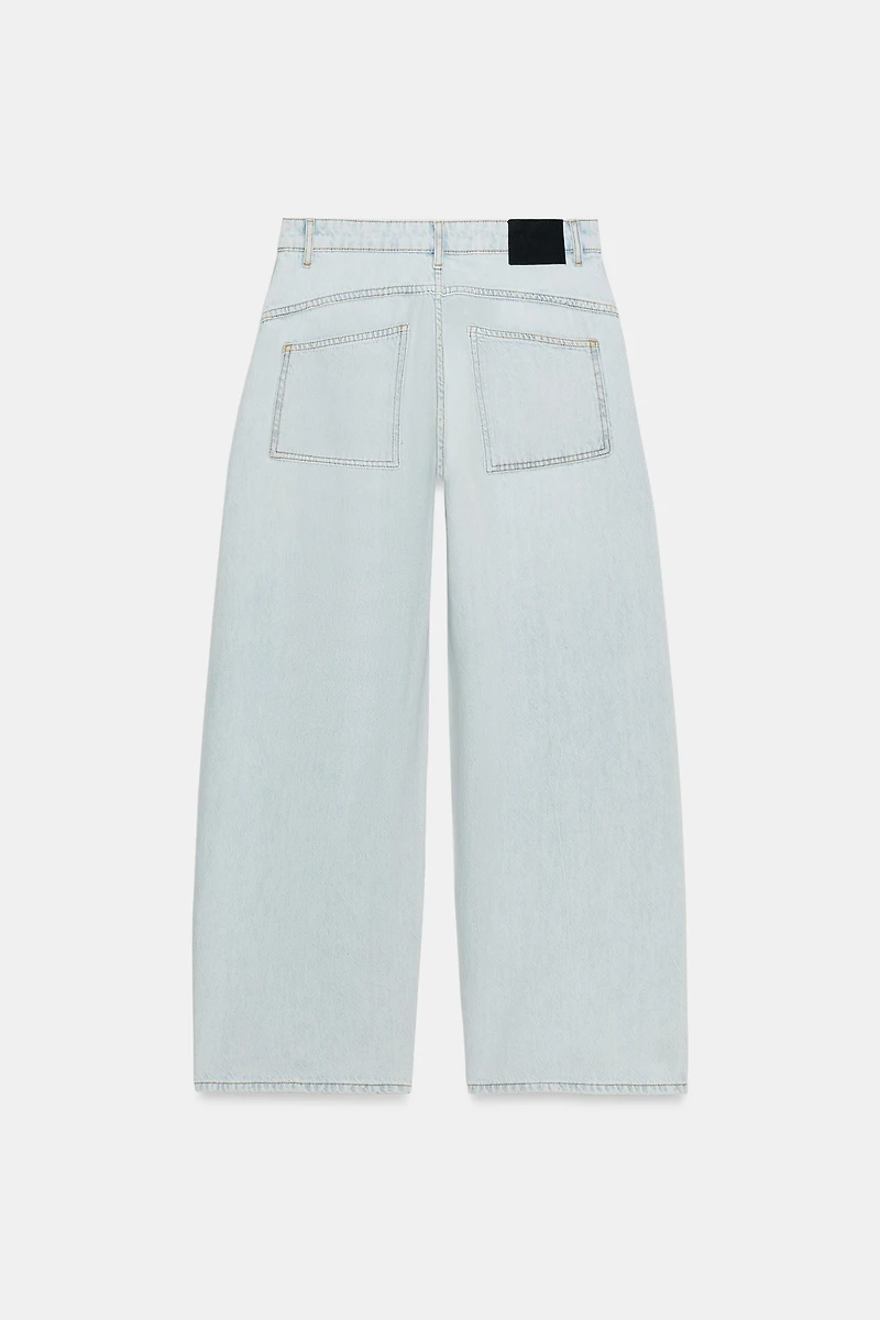 ZW COLLECTION LOOSE BARREL MID-RISE JEANS