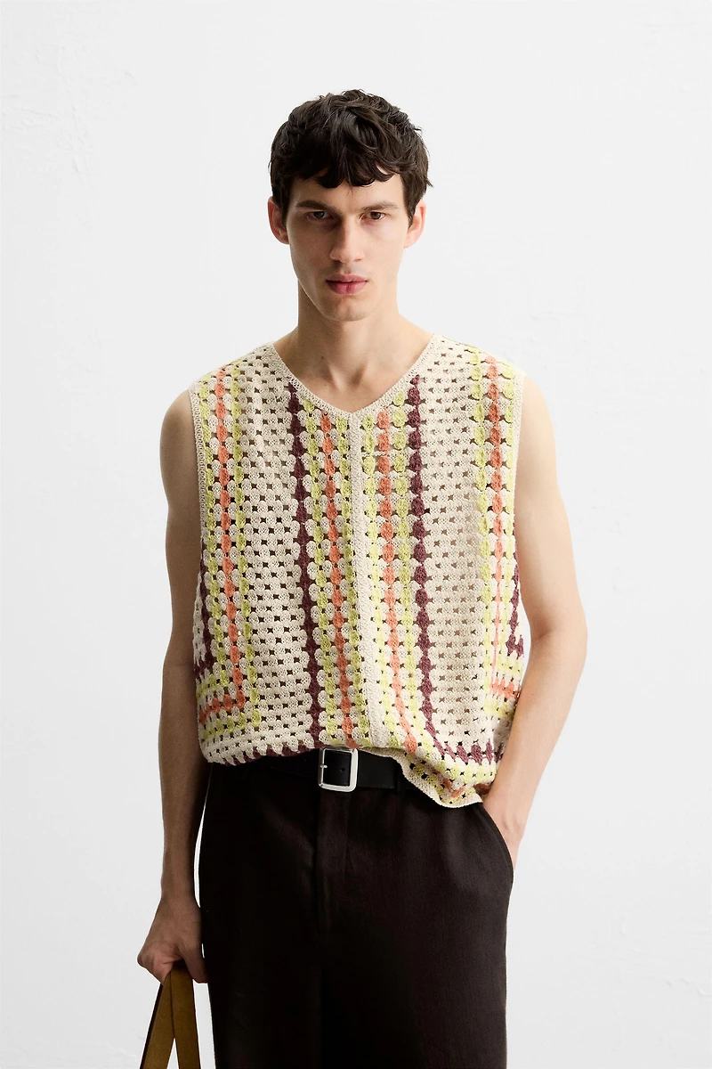 GILET STRUCTURE CROCHET
