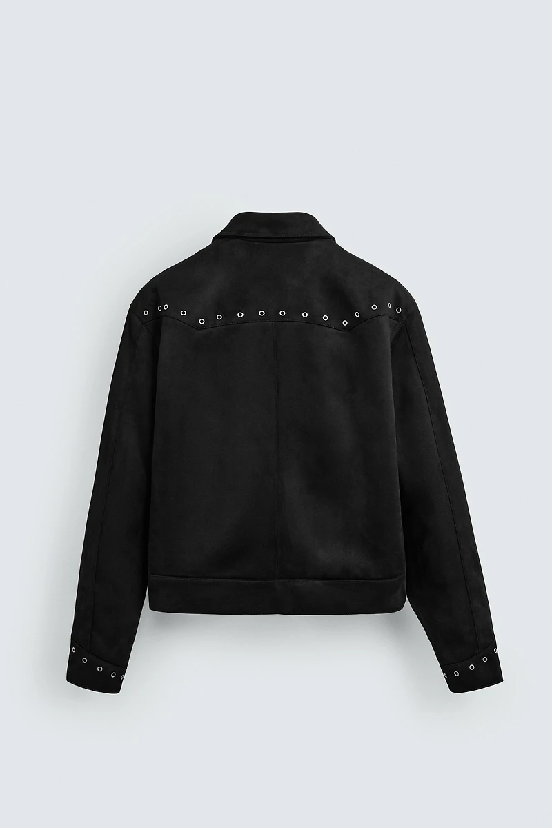 FAUX SUEDE JACKET