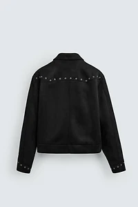 FAUX SUEDE JACKET