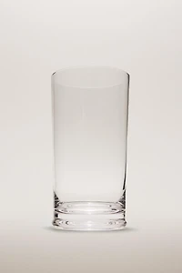 TALL TRANSPARENT GLASS TUMBLER