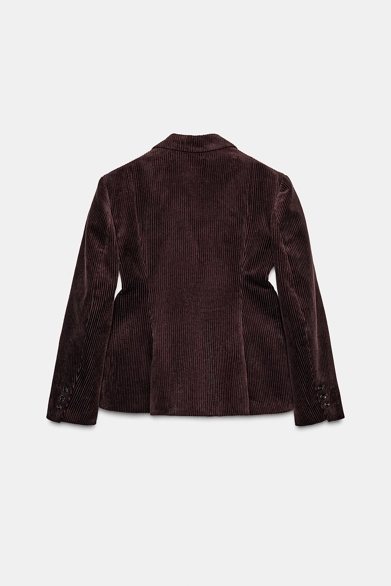 BLAZER EN VELOURS CÔTELÉ ZW COLLECTION