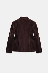 BLAZER EN VELOURS CÔTELÉ ZW COLLECTION