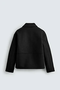 ZIPPERED TEXTURED JACKET