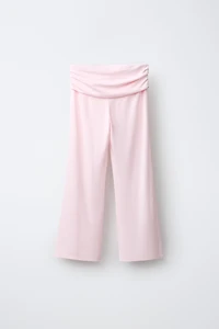 PANTALON FLARE AVEC REVERS ET PLIS