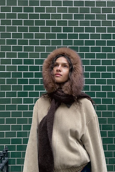 CAPUCHE ÉCHARPE EFFET FOURRURE