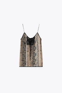 ANIMAL PRINT CAMISOLE TOP ZW COLLECTION