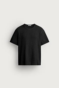 WAFFLE TEXTURE T-SHIRT