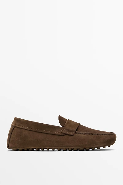 Soft leather mask loafers