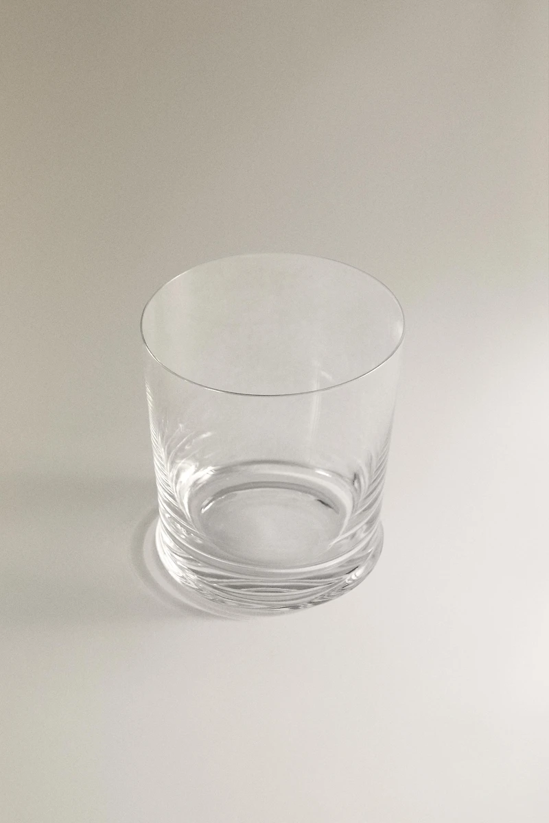 TRANSPARENT GLASS TUMBLER