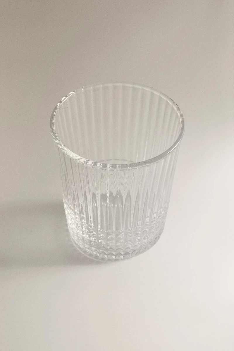 GOBELET VERRE RELIEF