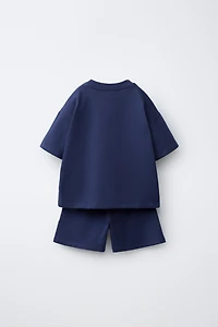 ENSEMBLE JOGGING T-SHIRT ET BERMUDA UNI