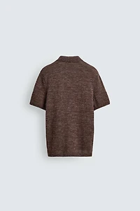 TEXTURED KNIT POLO