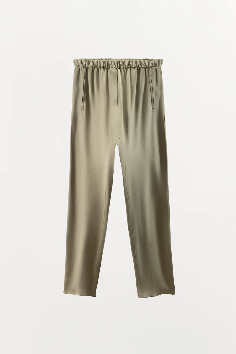 SATIN BAGGY PANTS