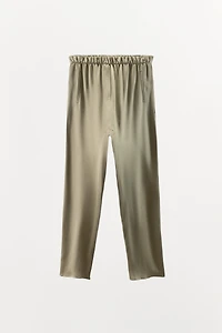 SATIN BAGGY PANTS