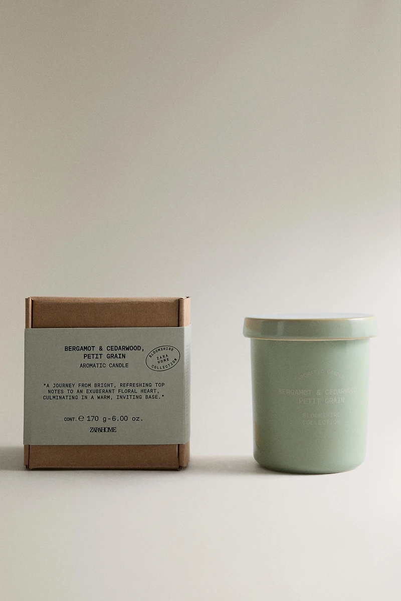 (170 G) BOUGIE PARFUMÉE BERGAMOT & CEDARWOOD