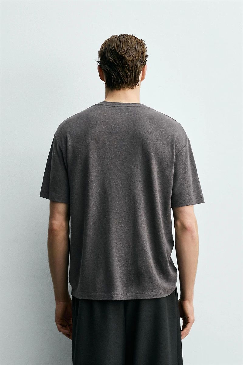 LINEN - VISCOSE T-SHIRT