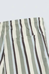 STRIPED MID-LENGTH SWIMSUIT