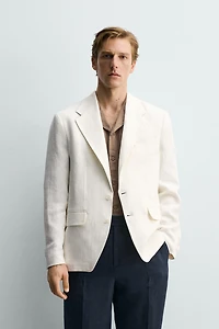 VESTE DE COSTUME RELAXED FIT 100% LIN