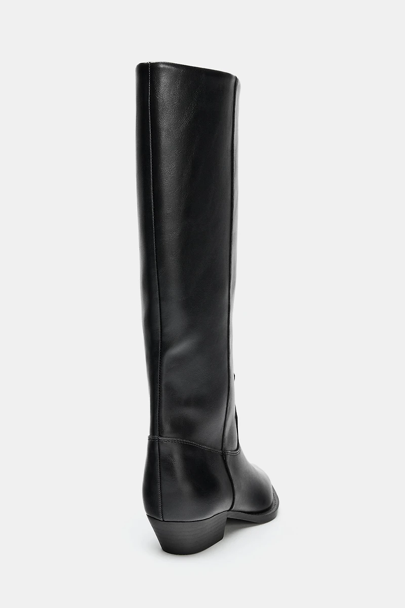 BOTTES PLATES COW-BOY