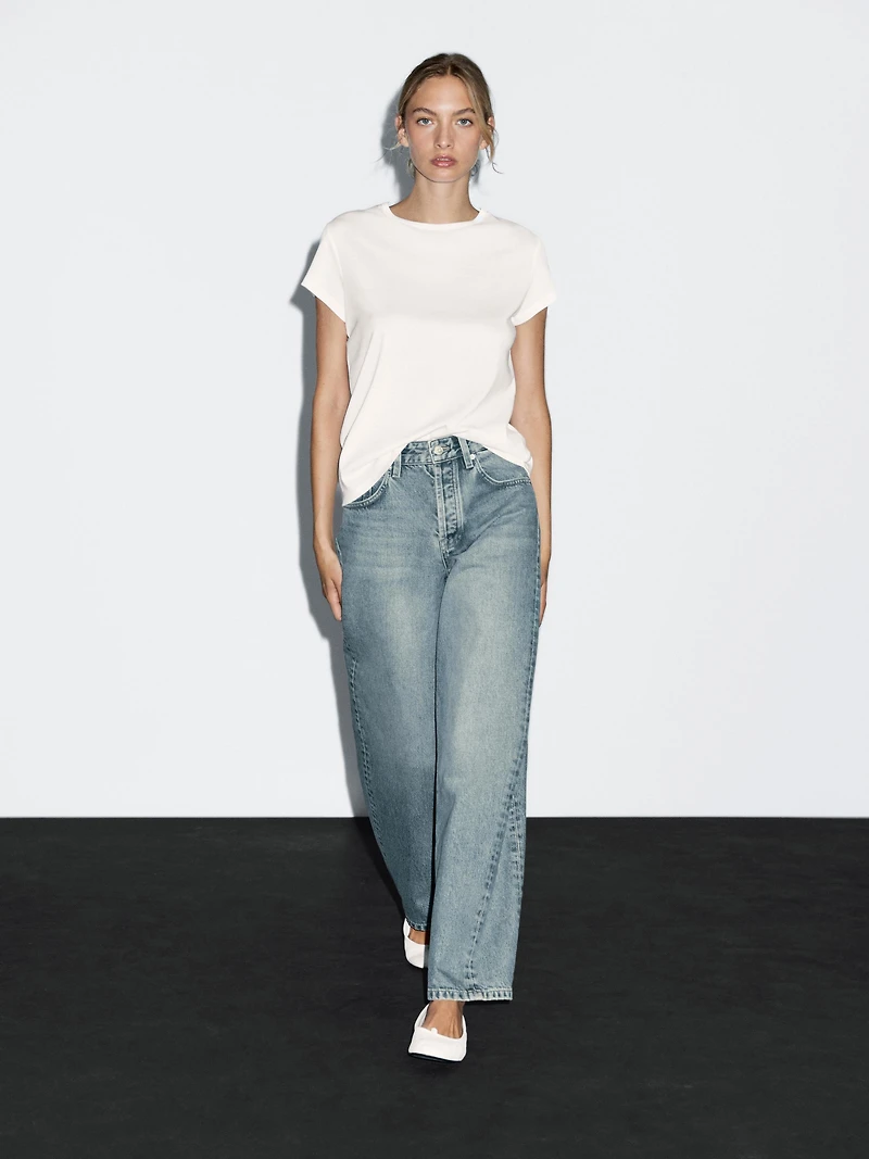 High-waist balloon fit jeans