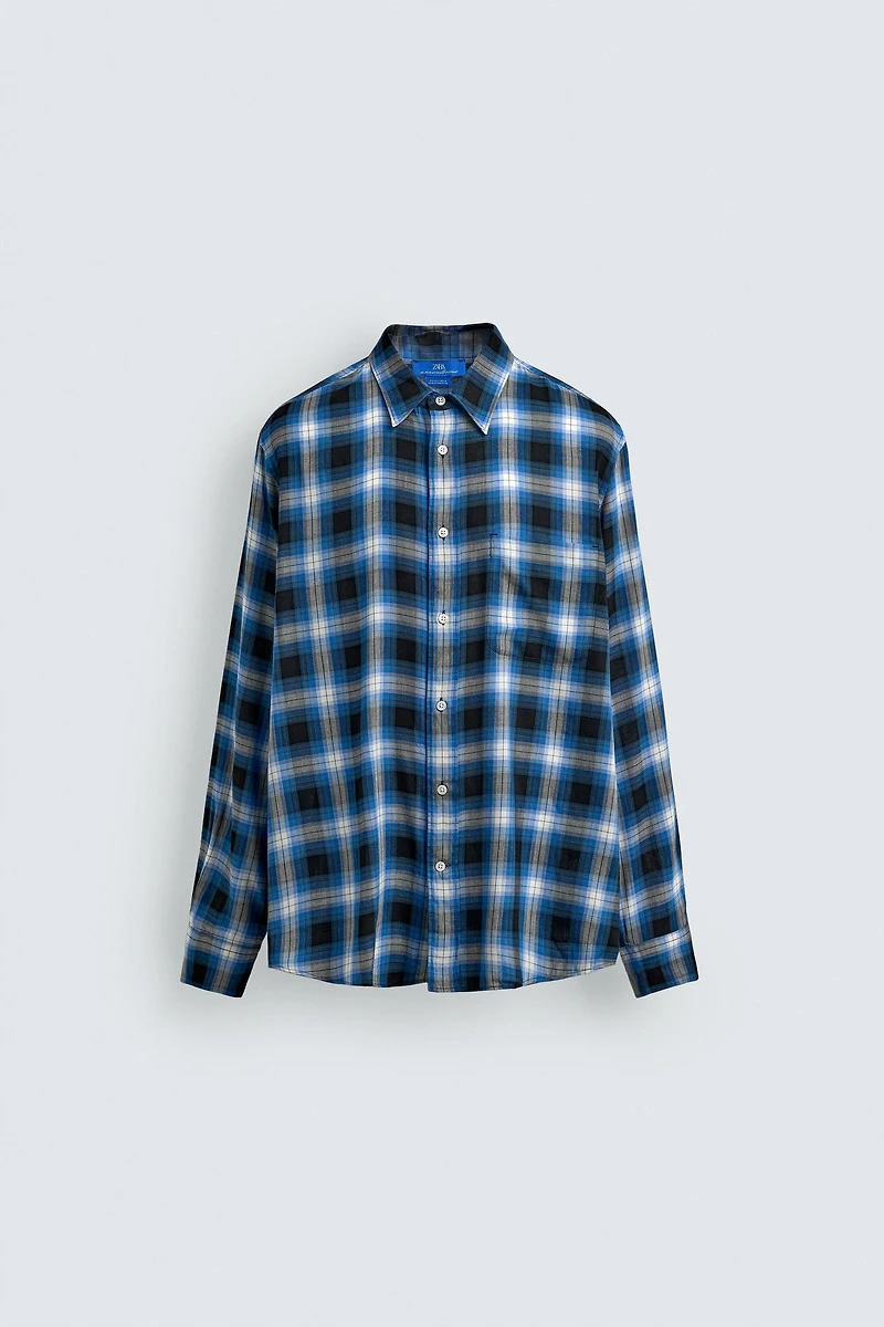 FLOWY PLAID SHIRT AARON LEVINE X ZARA