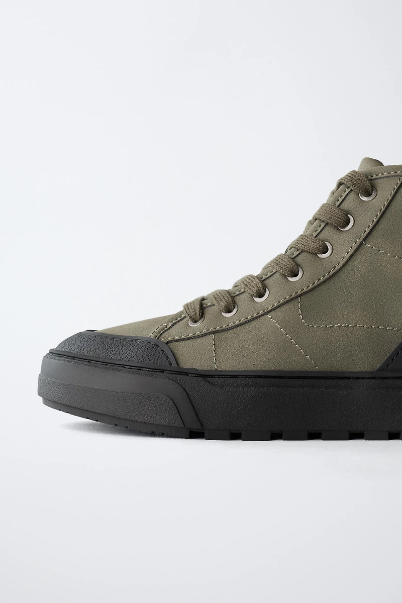 TECHNICAL HIGH-TOP SNEAKERS