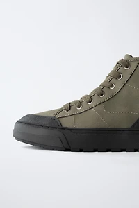 TECHNICAL HIGH-TOP SNEAKERS