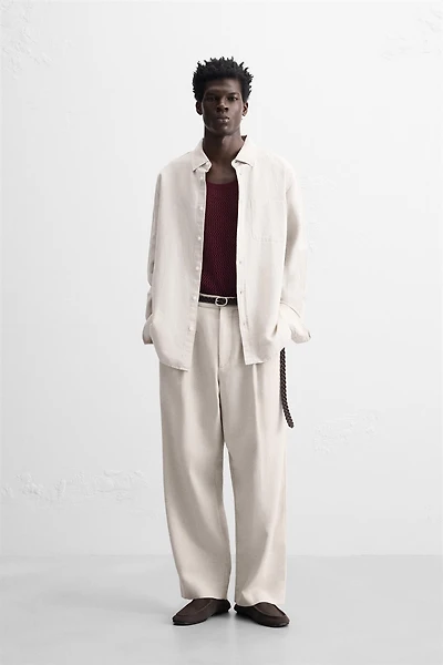 CHEMISE EN LIN ET COTON