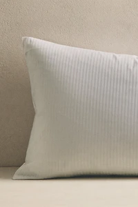 STRIPED COTTON PILLOW PROTECTOR