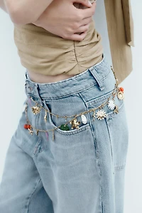 METAL CHARM BELT
