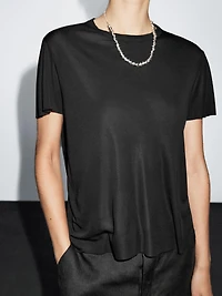 Flowing short sleeve T-shirt