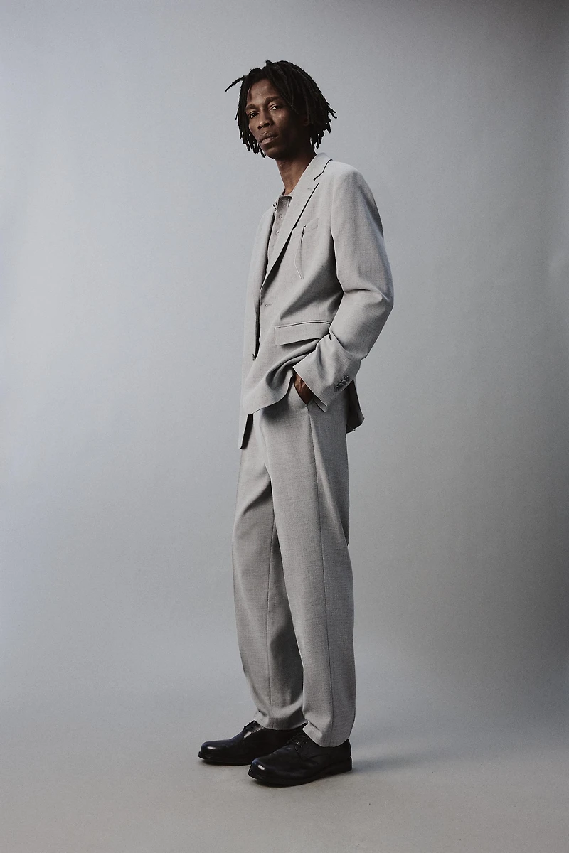 SLIM FIT WOOL BLEND BLAZER