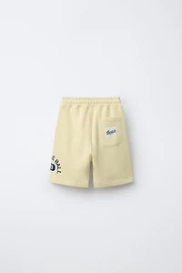 TEXT JOGGING SHORTS